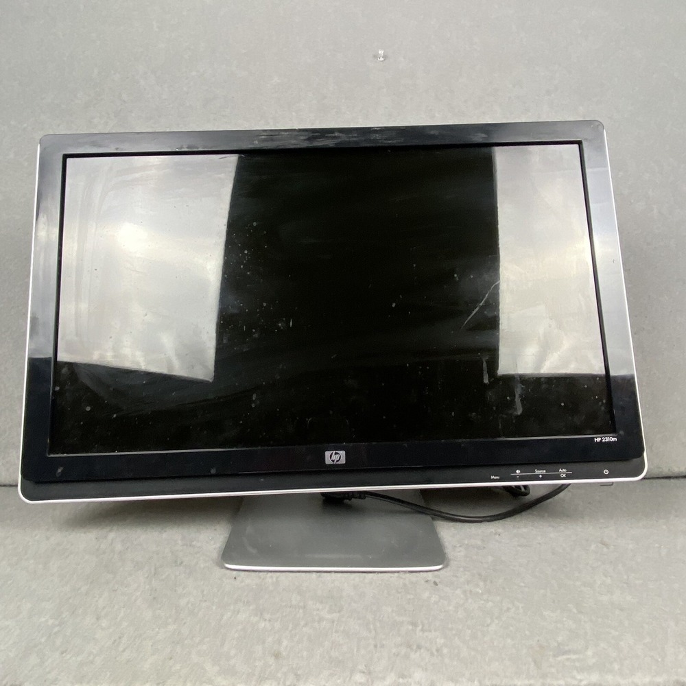 HP 2310M Black 23" LCD Computer Monitor Tiltable Full HD W/ Power Cord Gaming